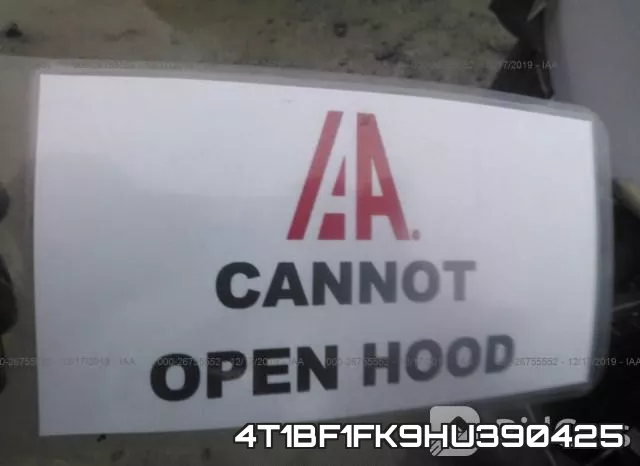 4T1BF1FK9HU390425