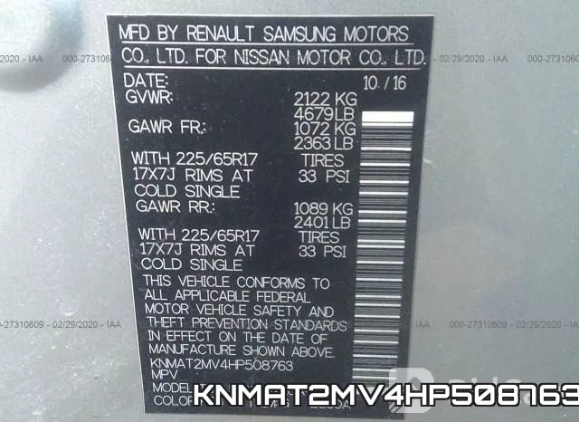 KNMAT2MV4HP508763