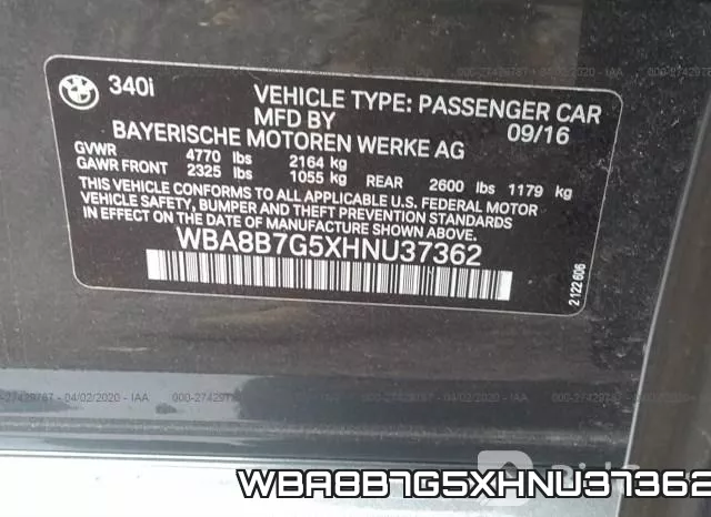 WBA8B7G5XHNU37362