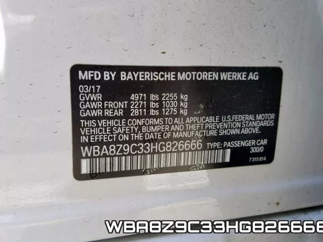 WBA8Z9C33HG826666