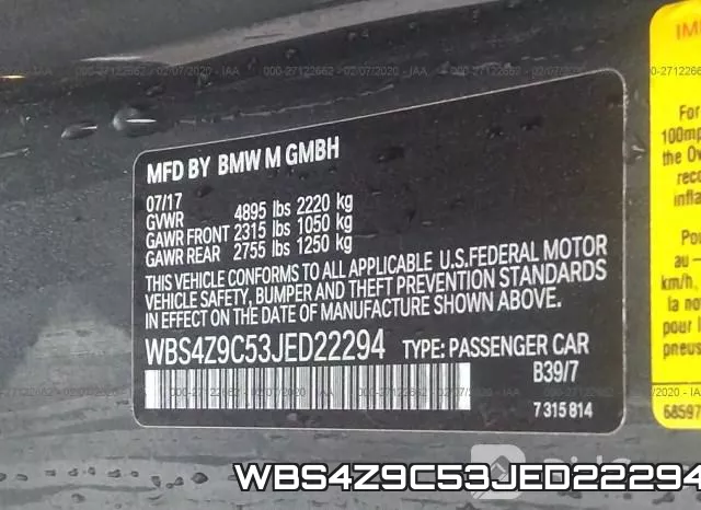 WBS4Z9C53JED22294