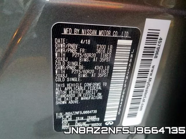 JN8AZ2NF5J9664735