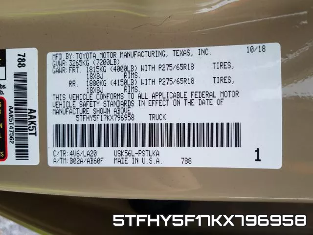 5TFHY5F17KX796958