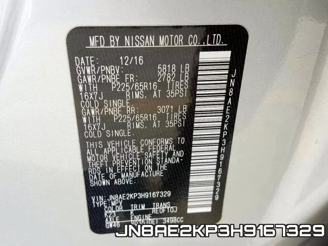 JN8AE2KP3H9167329