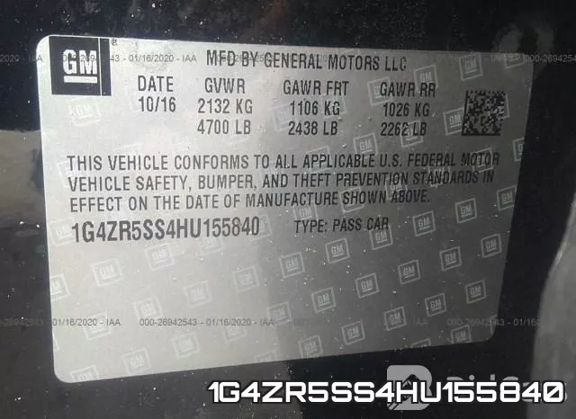 1G4ZR5SS4HU155840