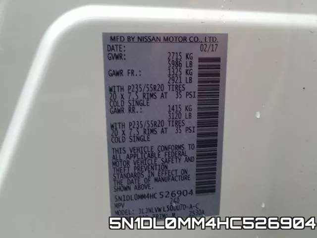 5N1DL0MM4HC526904