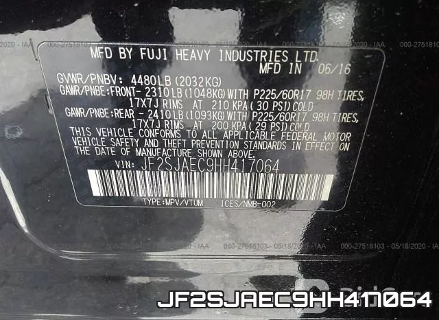 JF2SJAEC9HH417064