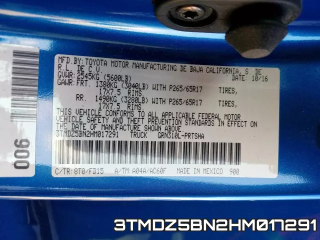 3TMDZ5BN2HM017291