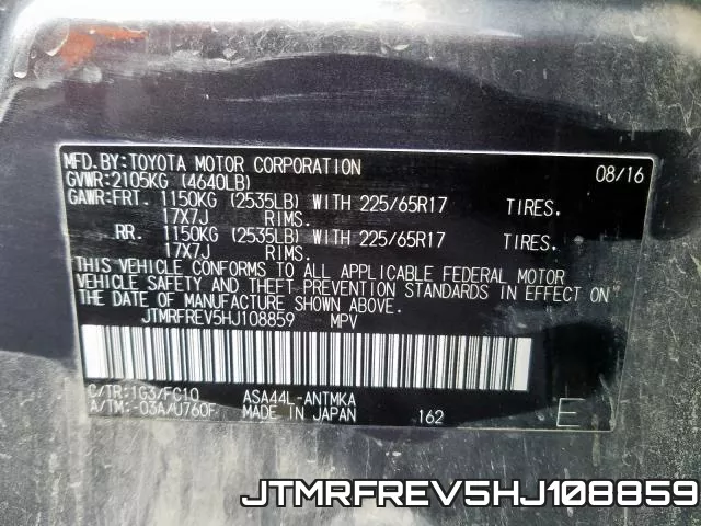 JTMRFREV5HJ108859