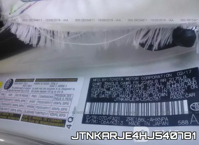 JTNKARJE4HJ540781