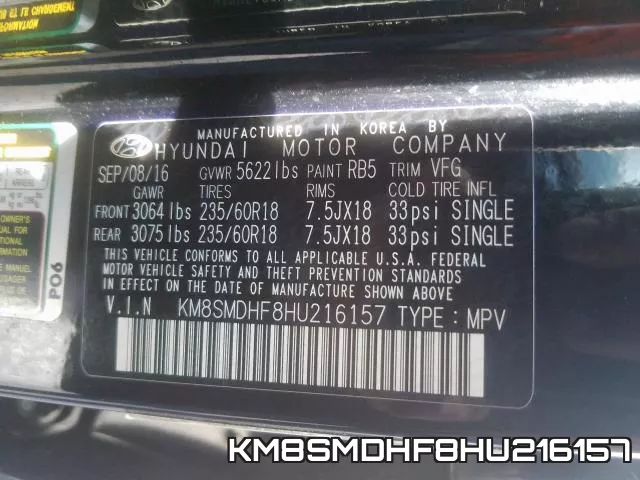 KM8SMDHF8HU216157