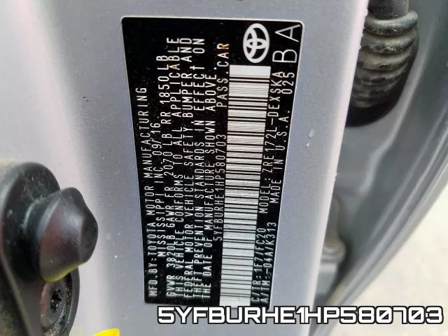5YFBURHE1HP580703