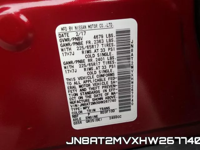 JN8AT2MVXHW267740