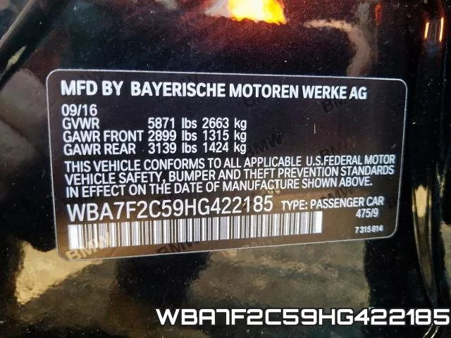 WBA7F2C59HG422185