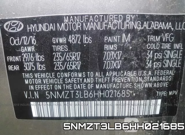5NMZT3LB6HH021685