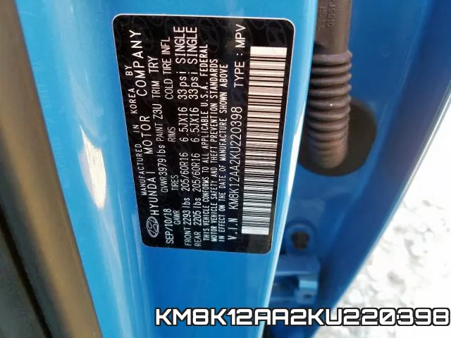 KM8K12AA2KU220398