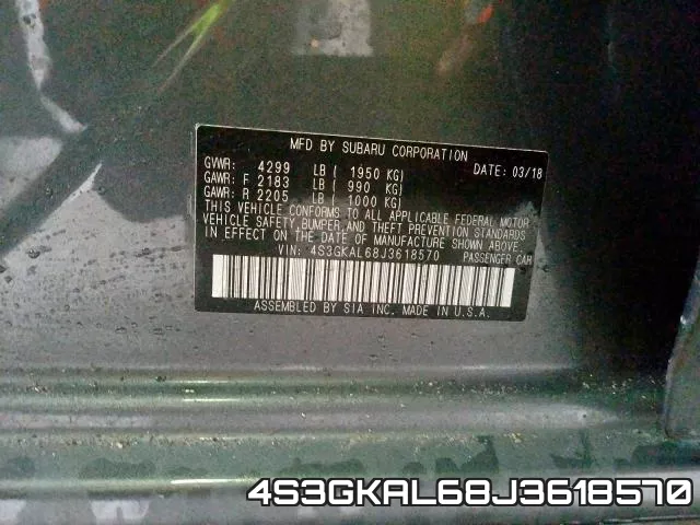 4S3GKAL68J3618570