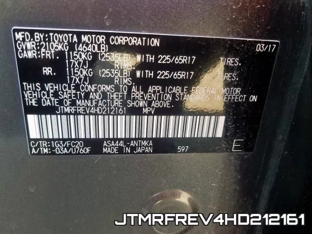 JTMRFREV4HD212161