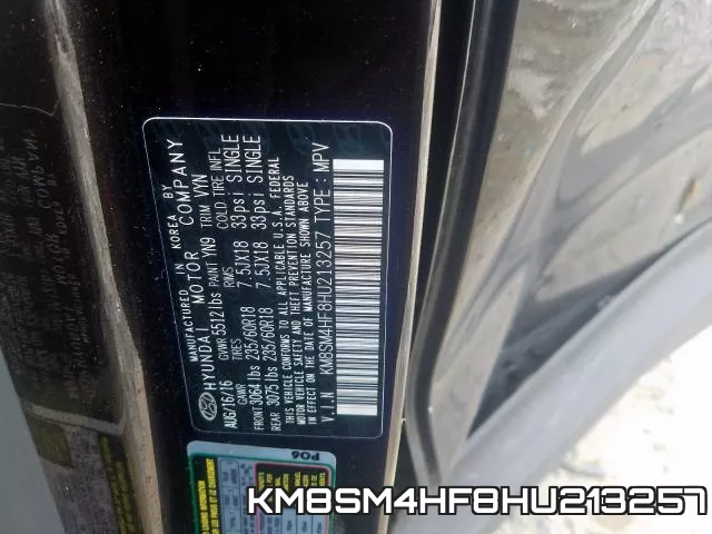 KM8SM4HF8HU213257
