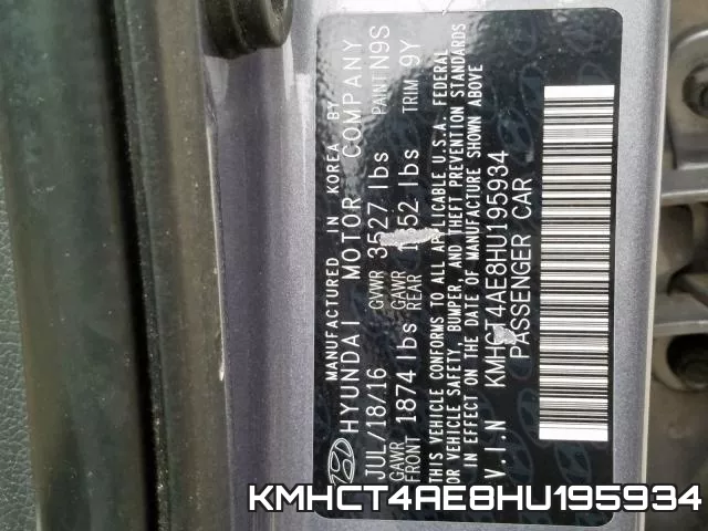 KMHCT4AE8HU195934