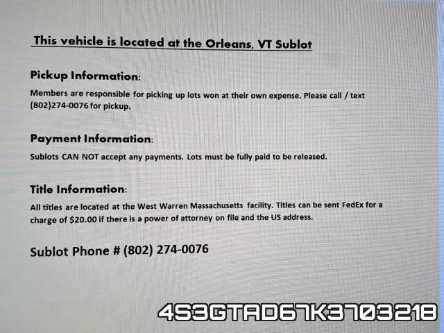 4S3GTAD67K3703218