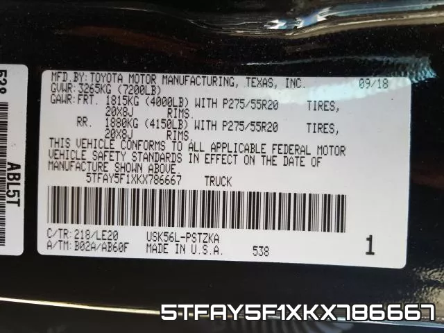 5TFAY5F1XKX786667
