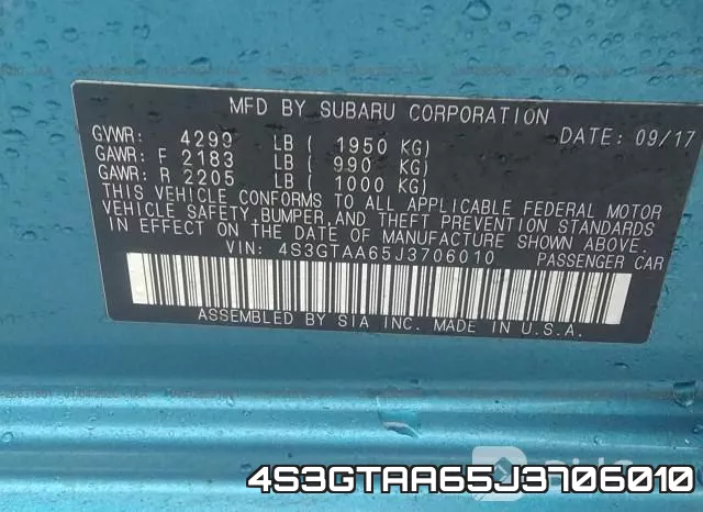 4S3GTAA65J3706010