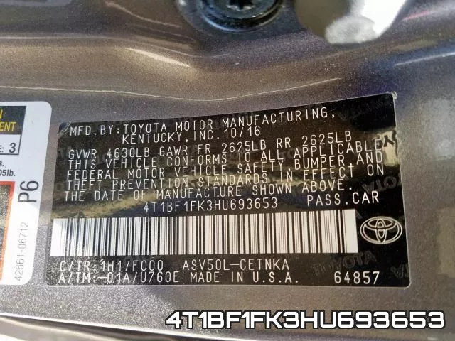4T1BF1FK3HU693653