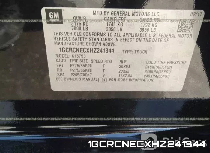 1GCRCNECXHZ241344