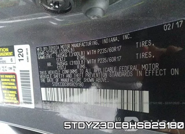 5TDYZ3DC8HS829180