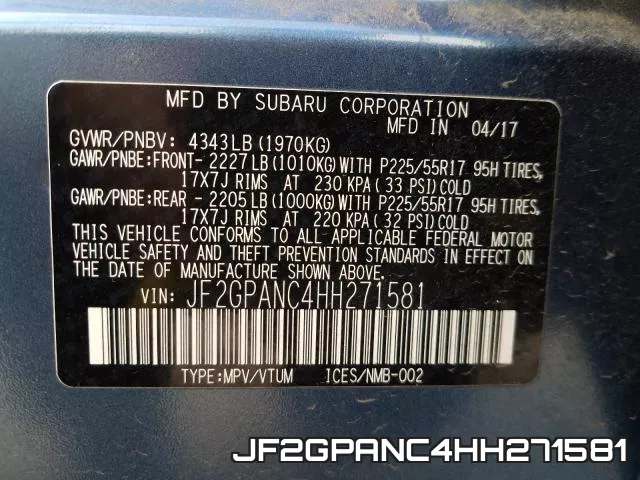 JF2GPANC4HH271581