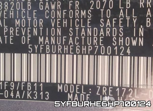 5YFBURHE6HP700124