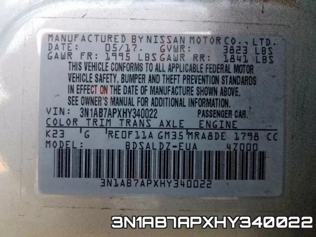 3N1AB7APXHY340022