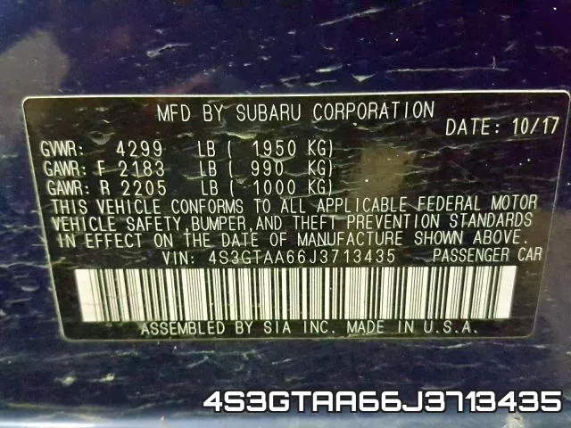 4S3GTAA66J3713435