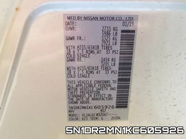5N1DR2MN1KC605926