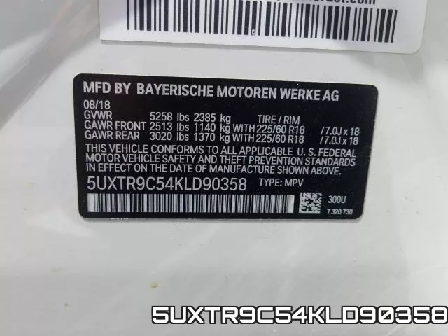 5UXTR9C54KLD90358