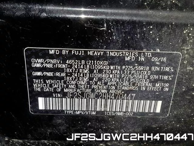 JF2SJGWC2HH470447