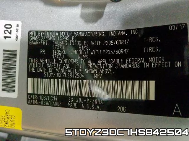 5TDYZ3DC7HS842504
