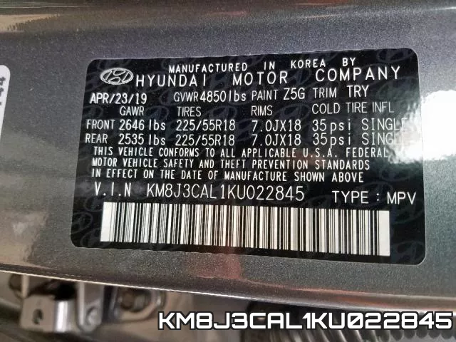 KM8J3CAL1KU022845