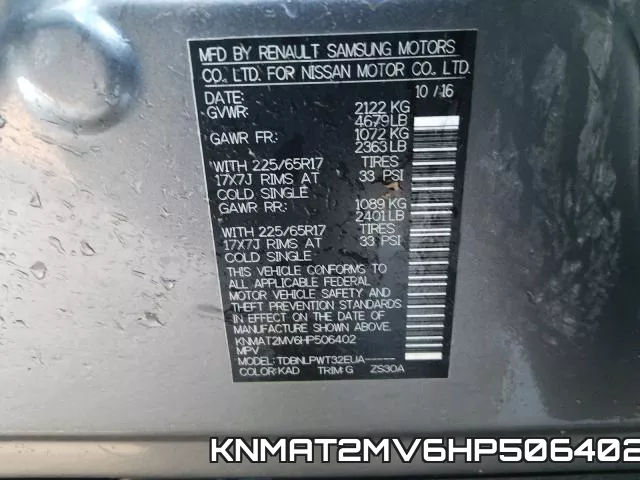 KNMAT2MV6HP506402