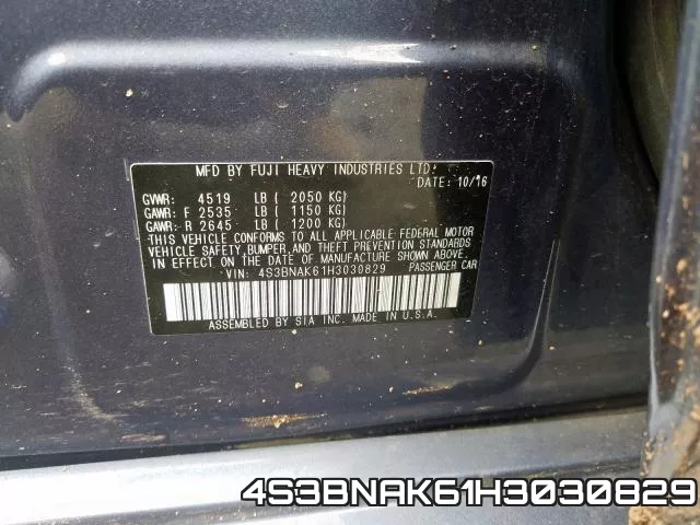4S3BNAK61H3030829