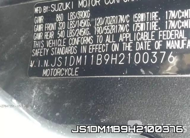 JS1DM11B9H2100376