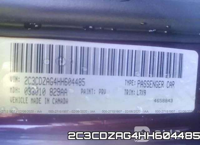 2C3CDZAG4HH604485