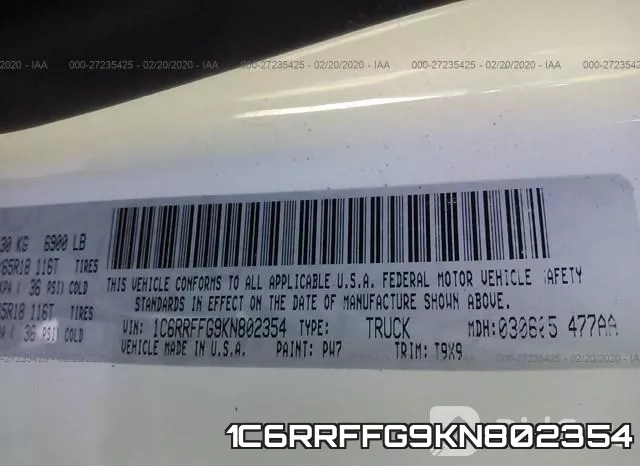 1C6RRFFG9KN802354