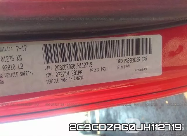 2C3CDZAG0JH112719