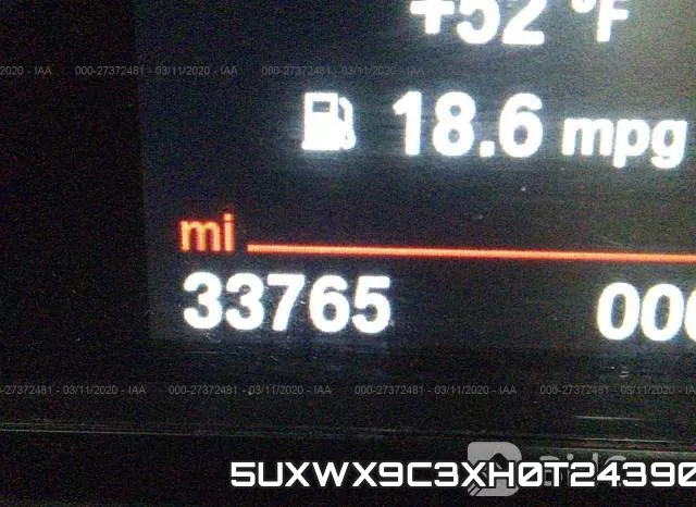 5UXWX9C3XH0T24390