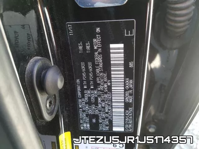 JTEZU5JR1J5174357