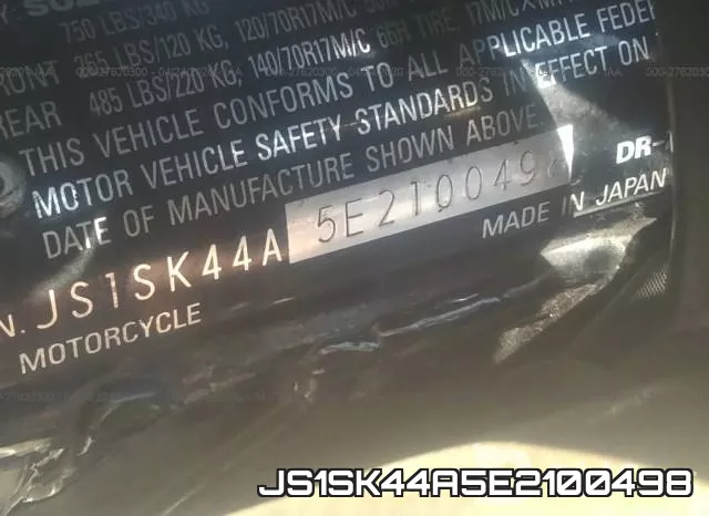 JS1SK44A5E2100498