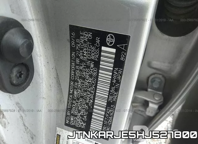JTNKARJE5HJ527800