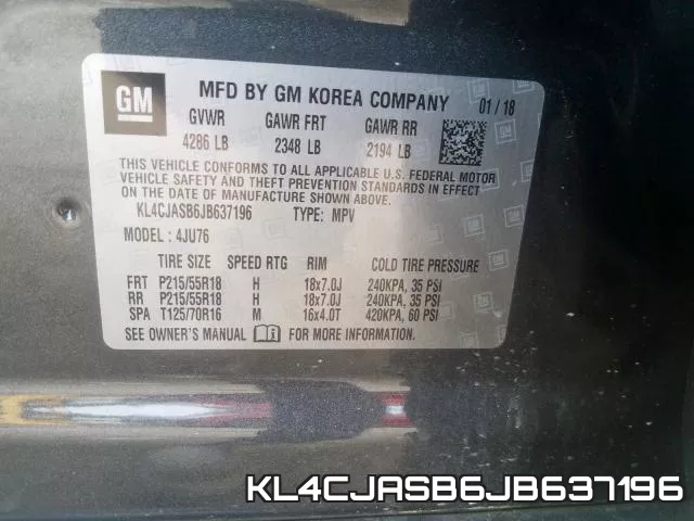 KL4CJASB6JB637196